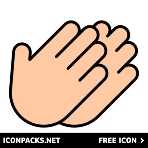 Free Thank You Emoji Hands PNG, SVG Icon | Hands icon, Emoji, Icon