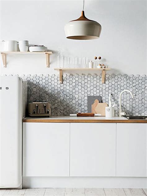 25 Stylish Hexagon Tiles For Kitchen Walls And Backsplashes | HomeMydesign