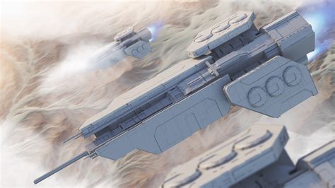 ArtStation - UNSC Frigate