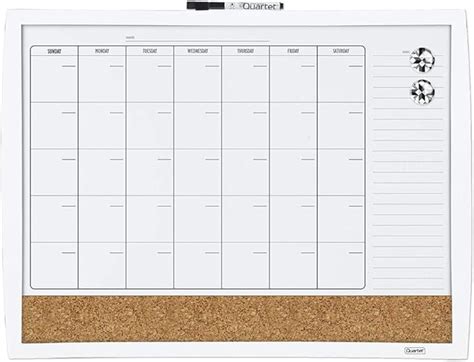 Amazon.com : Quartet Combination Magnetic Whiteboard Calendar ...