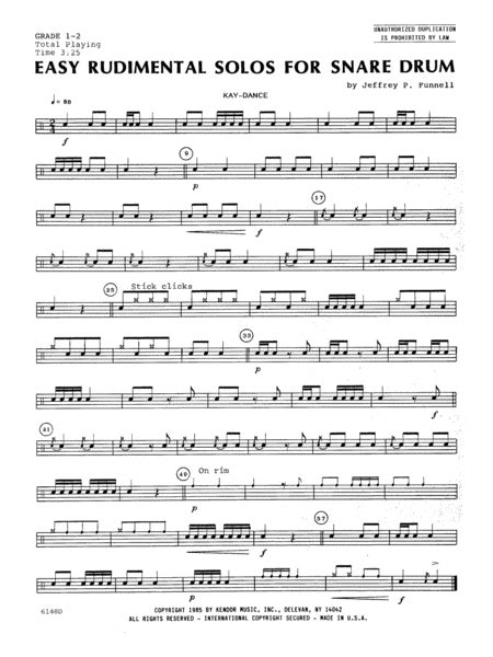 Free sheet music for Snare Drum - Download PDF, MP3 & MIDI