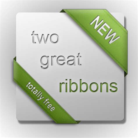 14 FREE Ribbon PSD Templates Images - Photoshop Ribbon Banner Templates ...