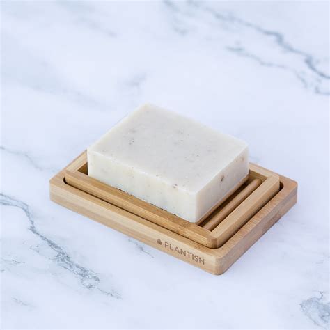 Dual-Layer Bamboo Soap Dish