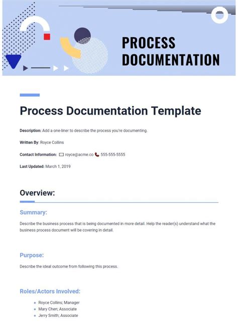 What is Process Documentation: Complete Guide with Template | Business process, Business process ...