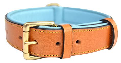 Luxury Handmade Leather Dog Collars Soft Comfortable