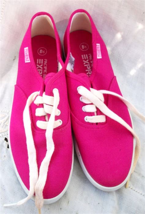 Bright Hot PINK Tennis Shoes Pacific Express 8.5 | Etsy