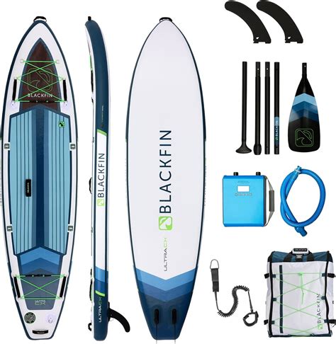 iROCKER BLACKFIN Model CX Inflatable Stand Up Paddle Board, 10'6" Long ...