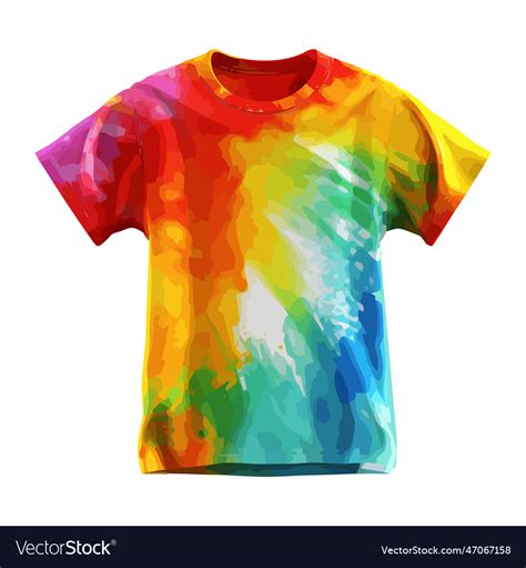 Multi colored tshirt design with abstract shapes Vector Image