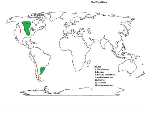 Andes Mountains On World Map