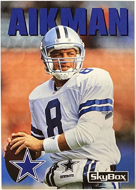 Troy Aikman 1992 Skybox Impact Dallas Cowboys Football Card – KBK Sports