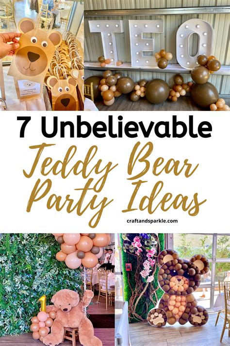 7 Unbelievable Teddy Bear Party Decorations - Craft and Sparkle