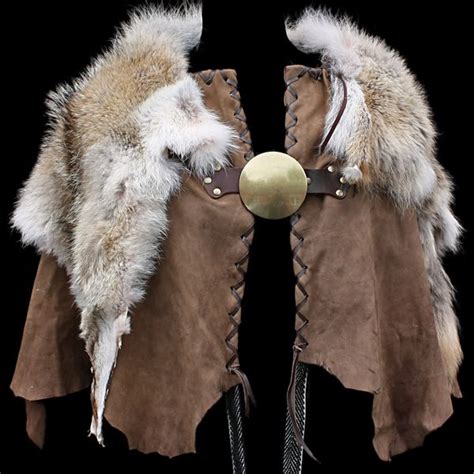 Wool, leather & animal skin cloaks | Barbarian costume, Viking costume, Larp costume