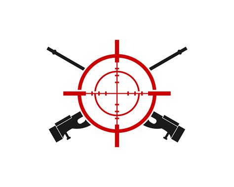 Cross air riffle with sniper symbol inside 4998928 Vector Art at Vecteezy