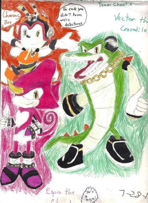 Team Chaotix: Espio, Charmy, and Vector by Ryan-Shellhause on DeviantArt