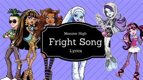 monster high fright song lyrics - YouTube