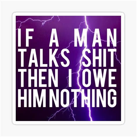 "I Owe Him Nothing" Sticker for Sale by wegotsbadblood | Redbubble