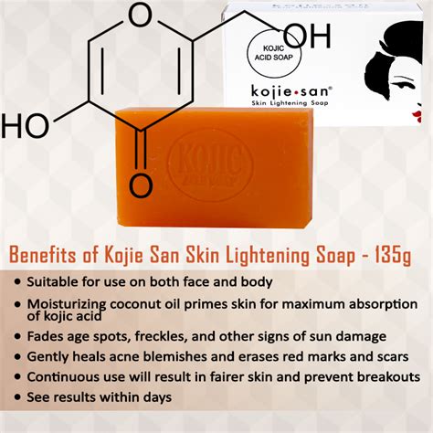 Kojie San Skin Lightening Kojic Acid Soap - 135g