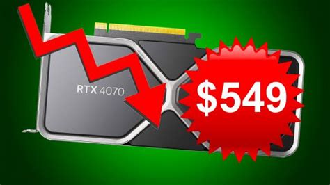 Nvidia GeForce RTX 4070 price crashes to $549