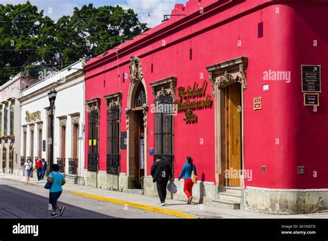 Colonial architecture, Oaxaca city, Mexico Stock Photo - Alamy