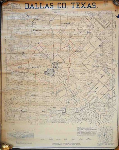 Dallas County by Standard Blueprint Map and Engineering Company: (1950 ...