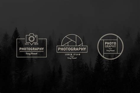 Minimalist Photography Logo Templates - Dreamstale