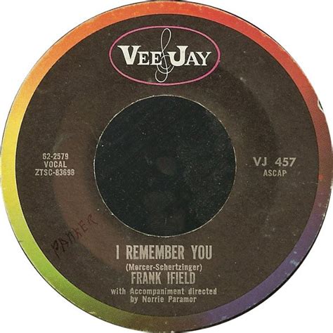 Frank Ifield – I Remember You (1962, Vinyl) - Discogs