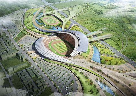 Gráficos de Arquitectura 3d: Estadio Juegos Asiáticos Incheon 2014 | Populous + Heerim | Arqu ...