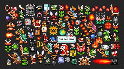 Every Enemy In Super Mario Bros 3 Wallpaper by Drums107 on DeviantArt | Diseño de videojuegos ...