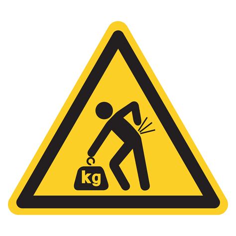 Lifting Hazard Symbol Sign, Vector Illustration, Isolate On White Background Label .EPS10 ...