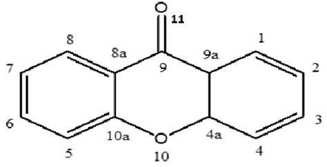 The Chemical Structure of Xanthone | Download Scientific Diagram