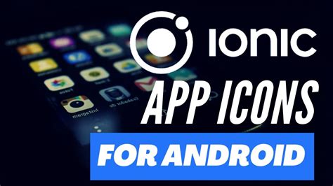 How to Create App icon in Ionic - Capacitor & Android Image Asset Studio - YouTube