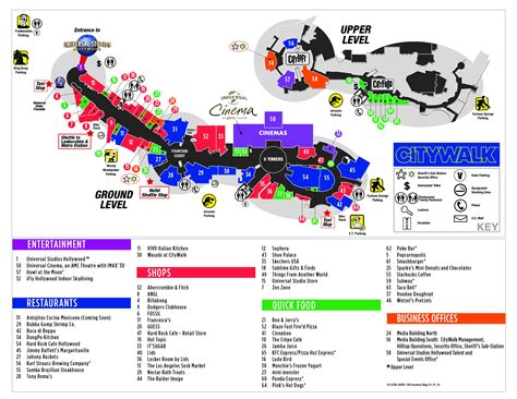 Universal Studios Florida Citywalk Map - Printable Maps