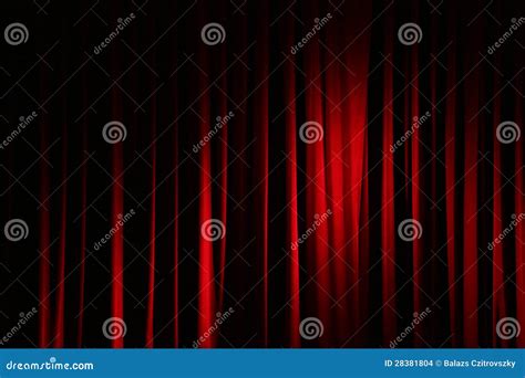 Curtain in a theatre stock photo. Image of texture, theatre - 28381804