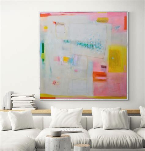 Extra Large Original Abstract Art on Stretched Canvas - Etsy