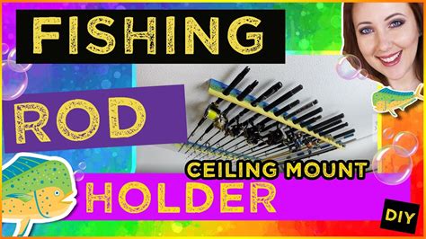 DIY Fishing Rod Holder - Ceiling Mount (Under $10) - YouTube