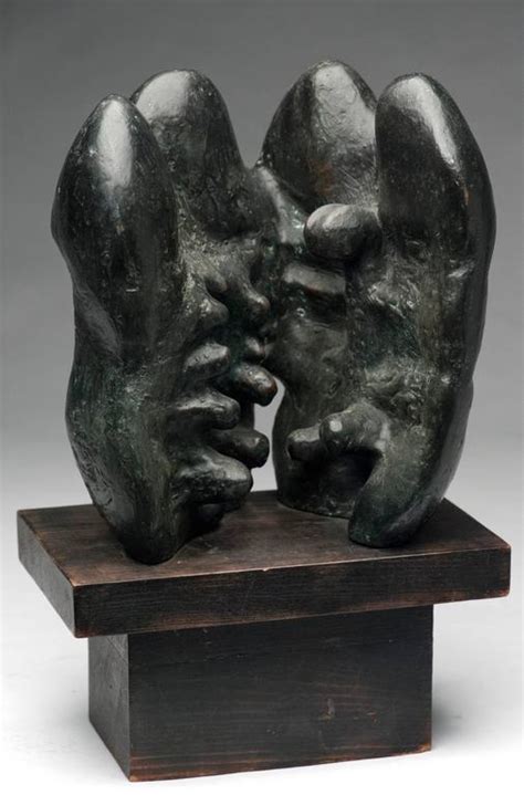 Latin American Raúl Valdivieso Bronze Organic Abstract Sculpture For Sale at 1stdibs