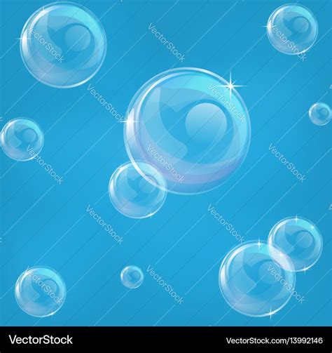 Blue bubble background Royalty Free Vector Image