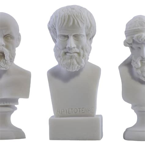 Socrates Plato Aristotle Bust Greek Great Philosophers | Etsy