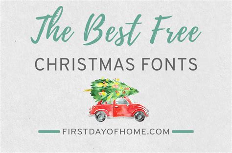 The Best Christmas Fonts Free for Designers and Crafters