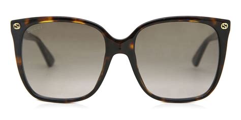 Gucci GG0022S 003 Sunglasses Tortoiseshell | VisionDirect Australia