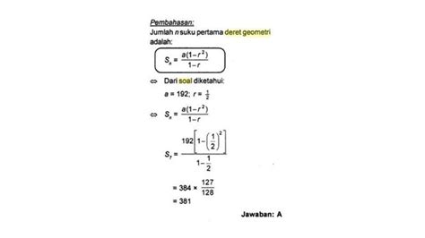 Rumus Deret Geometri: Pengertian, Contoh Soal, dan Pembahasan | Mrjulianto