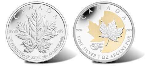 2013 Silver Maple Leaf Commemorative Coins for 25th Anniversary | CoinNews