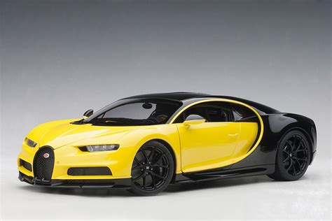 Yellow Bugatti Chiron 2017 Juane Molsheim Yellow/Nocturne Black AUTOart ...