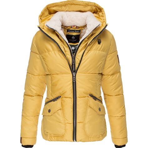 Womens Winter Jacket Mabel Yellow - Babylonia