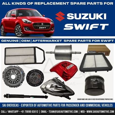 Maruti Suzuki Swift Spare Parts - Genuine OEM Aftermarket Replacement Suzuki Parts at Rs 2800 ...