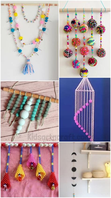 DIY Beaded Wall Hanging Decoration Craft Ideas - Kids Art & Craft