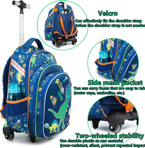 Rolling Backpacks Kids With Wheels For School Bags Luggage Trolley ...