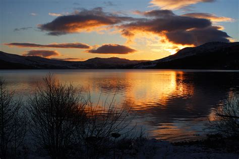 Sunset Over Scottish Loch | Eddie Bayne Photography