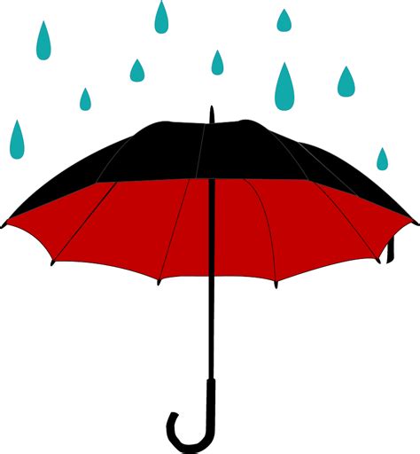 umbrella with rain clipart - Clipground