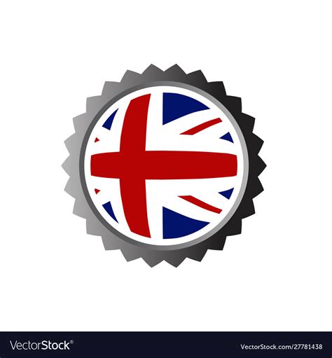 England flag logo template Royalty Free Vector Image